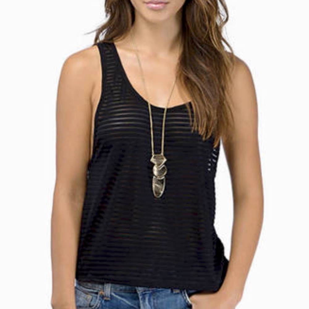 Tobi Black Tank Top